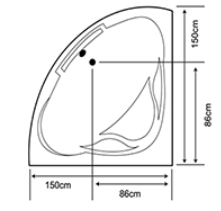Lavender with Panel technical drawing 1