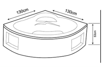 Deluxe with Panel technical drawing 2